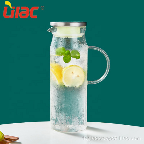 Échantillon GRATUIT Lilas Pot en verre cylindrique de 1580 ml